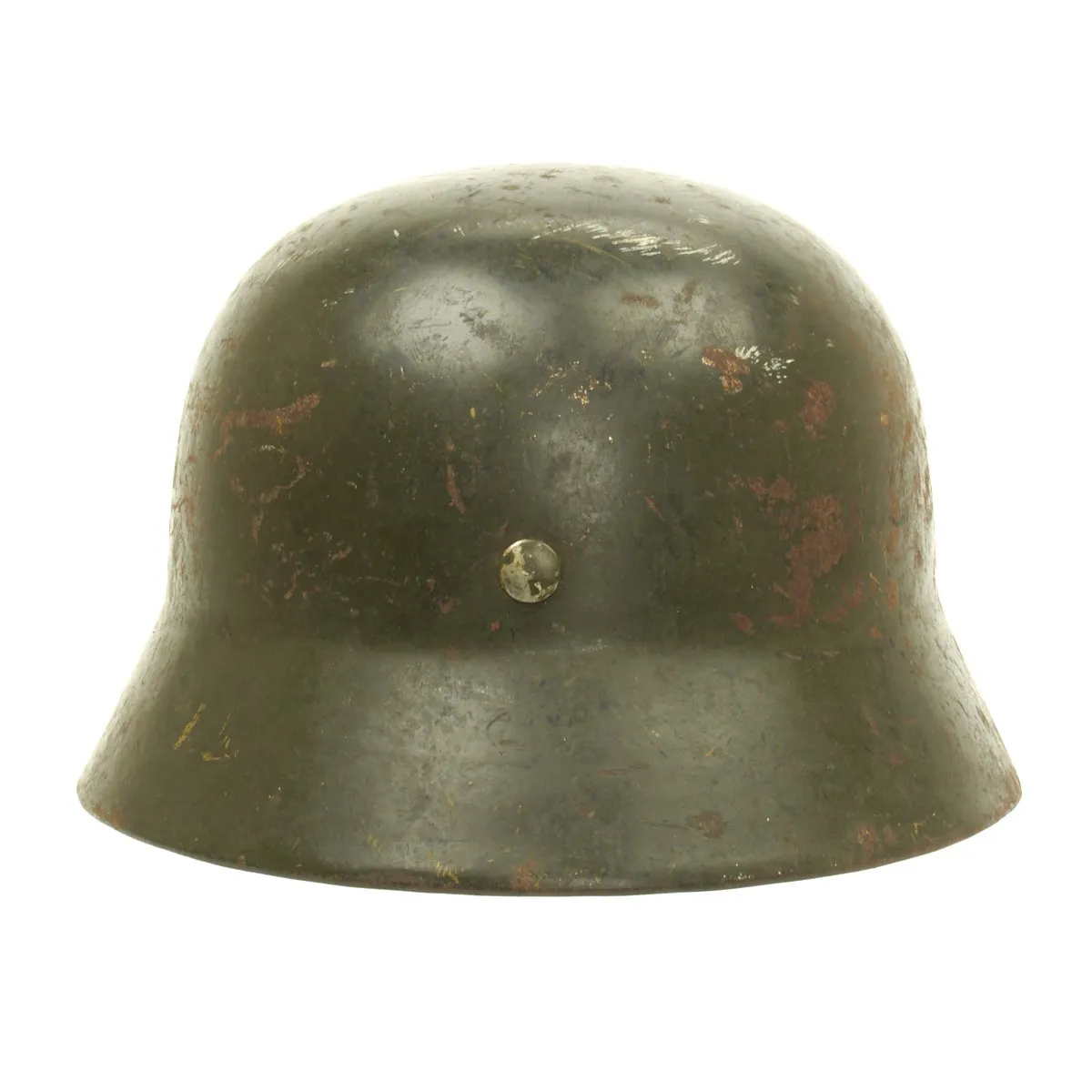 Original German WWII 1939 Dated M35 Single Decal Army Helmet - NS66