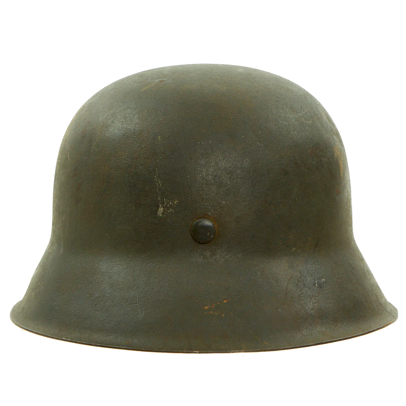 Original German WWII Army Heer Complete M42 Named Single Decal Helmet - Size 64 Shell