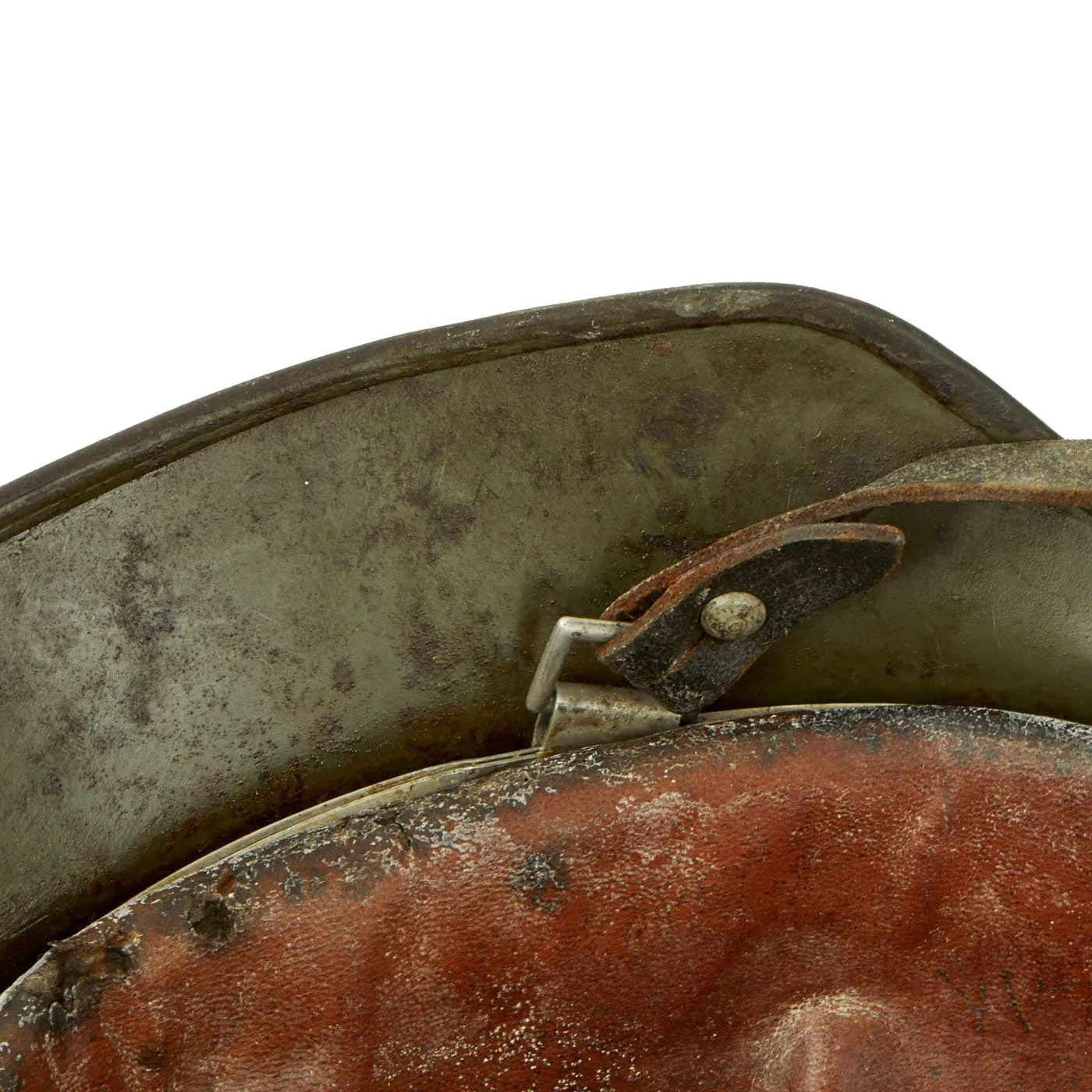 Original German WWII Army Heer M35 Double Decal Helmet with 1939 dated 54cm Liner & Chinstrap - ET62