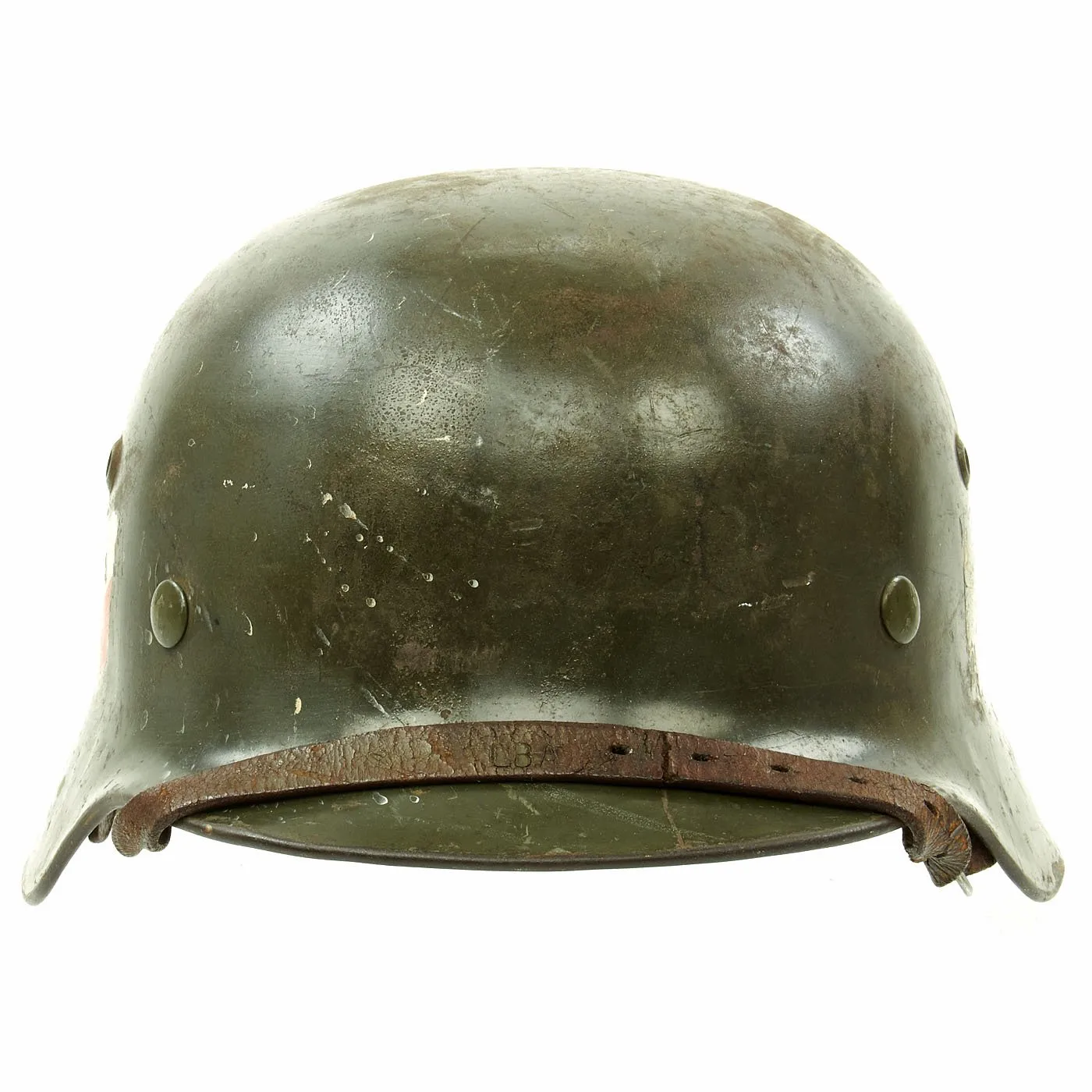 Original German WWII Army Heer M35 Double Decal Helmet with Size 56cm Liner - ET64