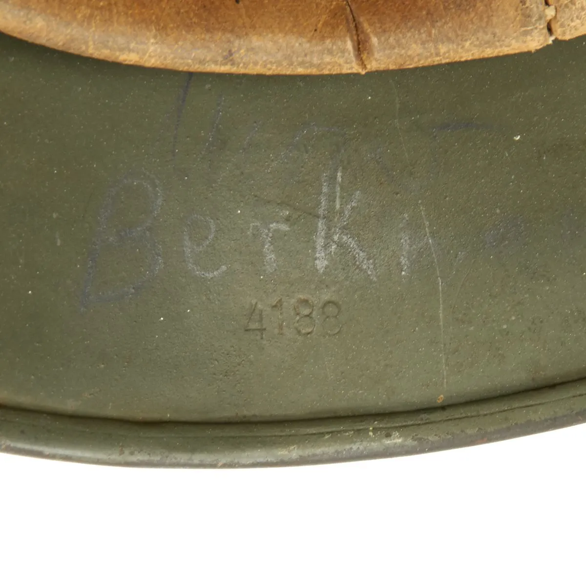 Original German WWII Army Heer M35 Double Decal Steel Helmet - ET64