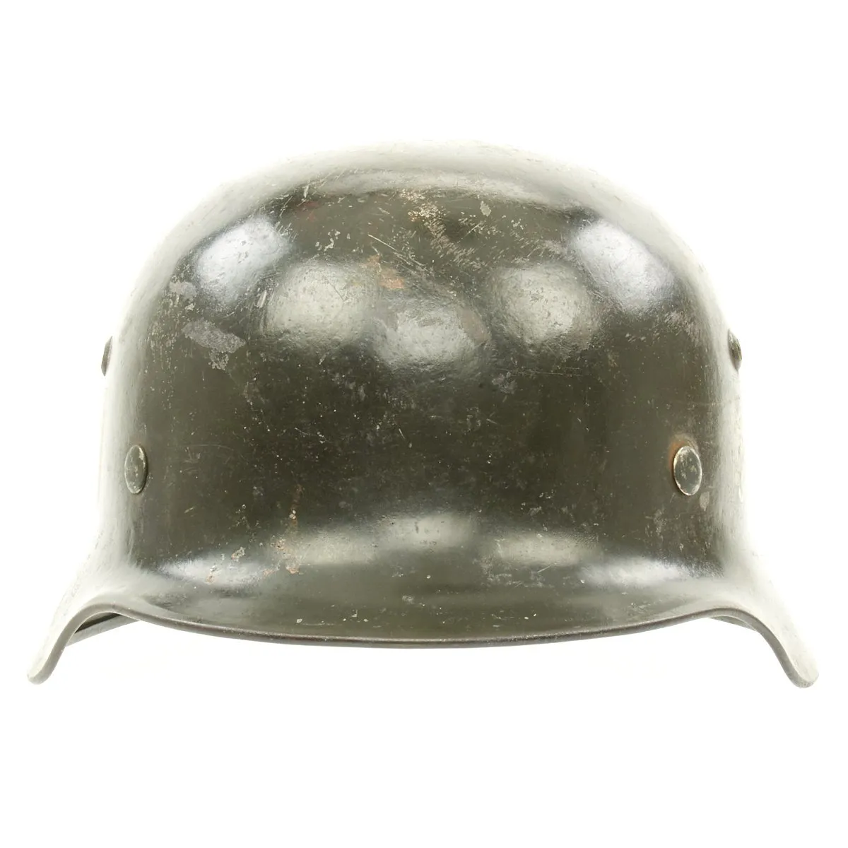 Original German WWII Army Heer M35 Double Decal Steel Helmet with Size 56 Liner - EF64