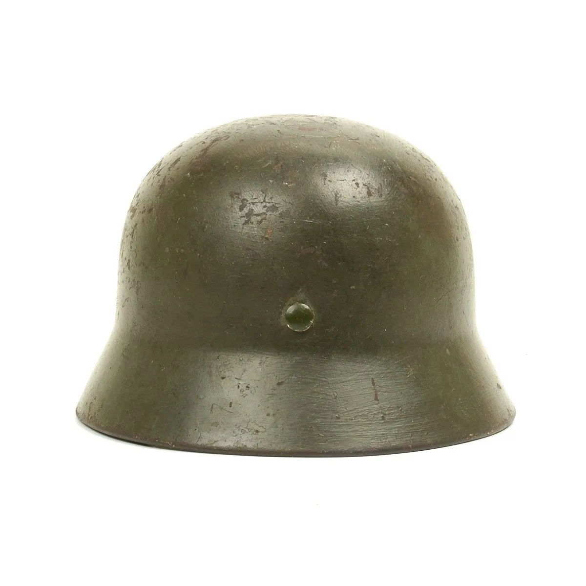 Original German WWII Army Heer M35 Named Double Decal Helmet - ET62