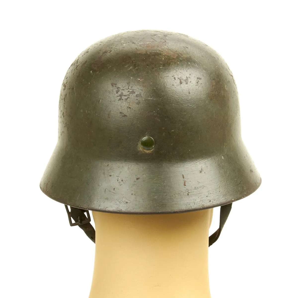 Original German WWII Army Heer M35 Named Double Decal Helmet - ET62