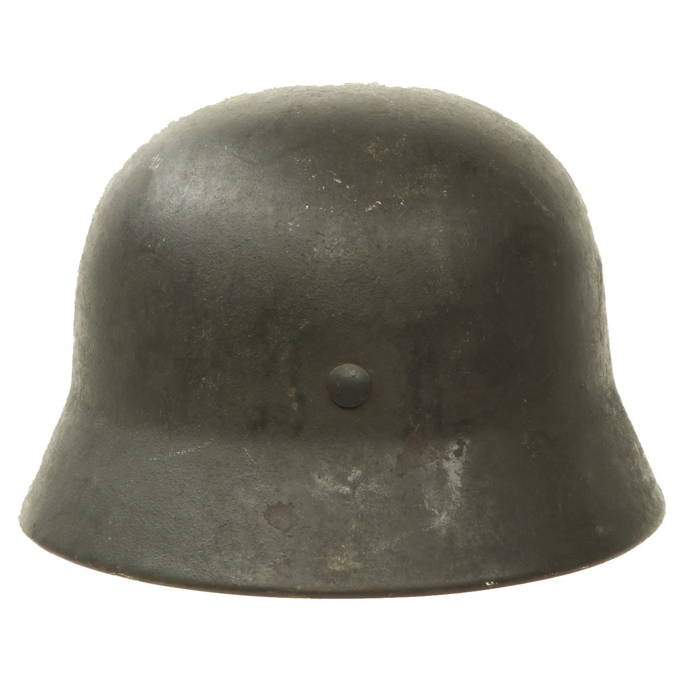 Original German WWII Army Heer M35 Single Decal Steel Helmet with 58cm Liner and Chinstrap - ET66