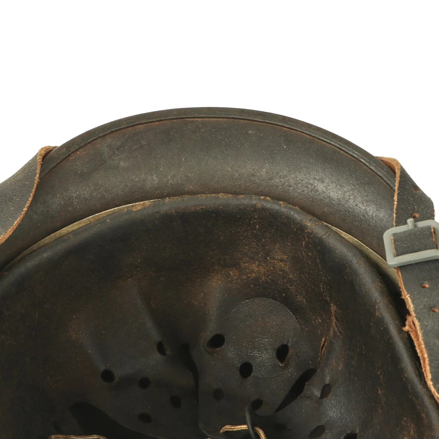 Original German WWII Army Heer M35 Single Decal Steel Helmet with 58cm Liner and Chinstrap - ET66