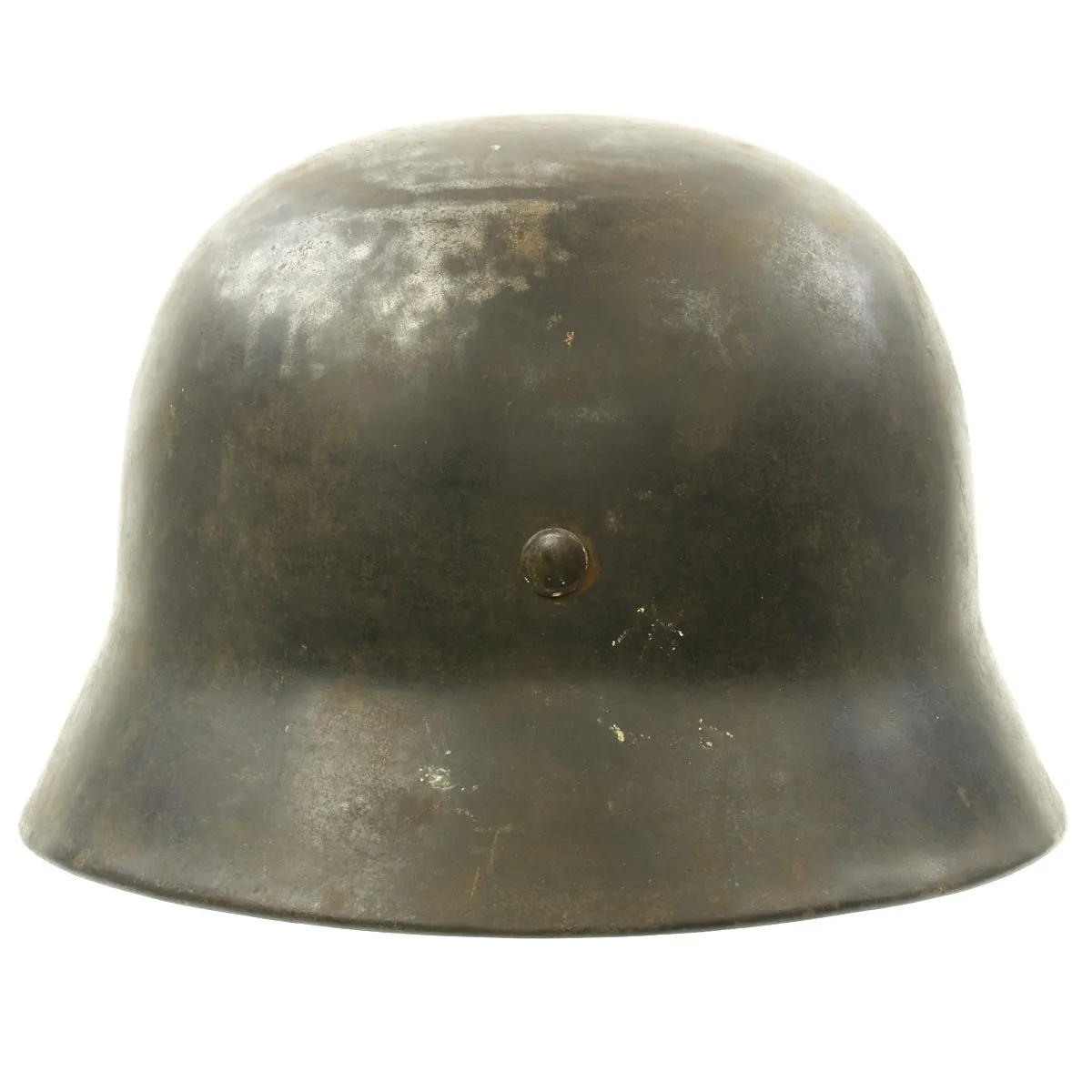 Original German WWII Army Heer M40 Helmet with Liner and Chinstrap - Marked hkp66