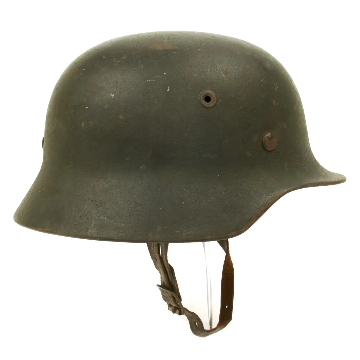 Original German WWII Army Heer M40 Single Decal Helmet - NS64