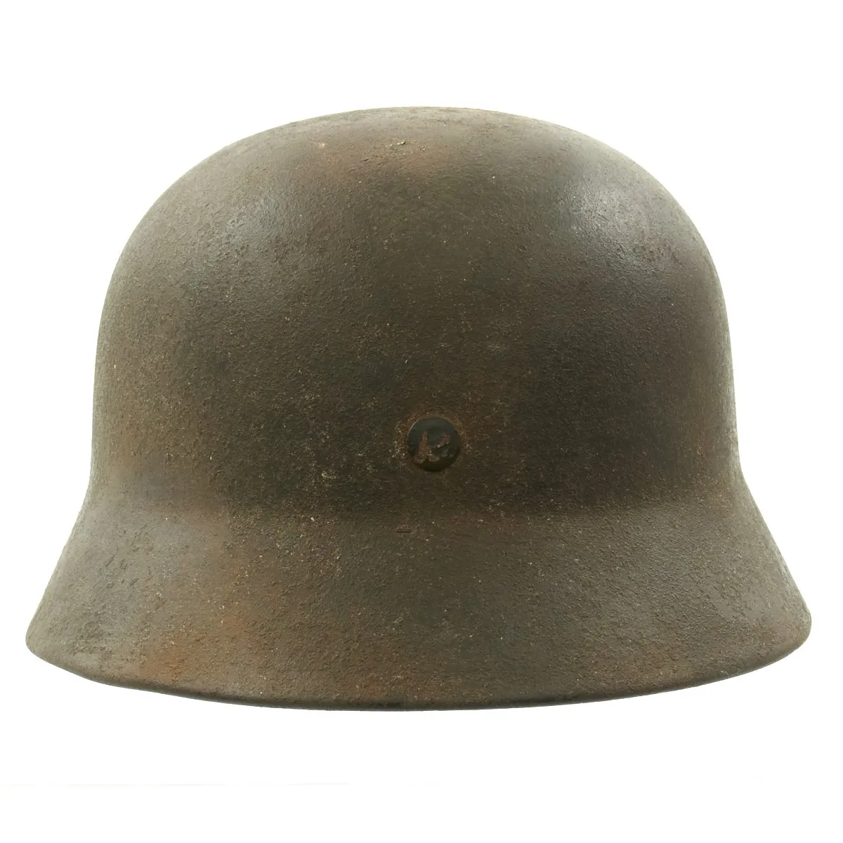 Original German WWII Army Heer M40 Single Decal Helmet with Complete Liner - Marked NS66