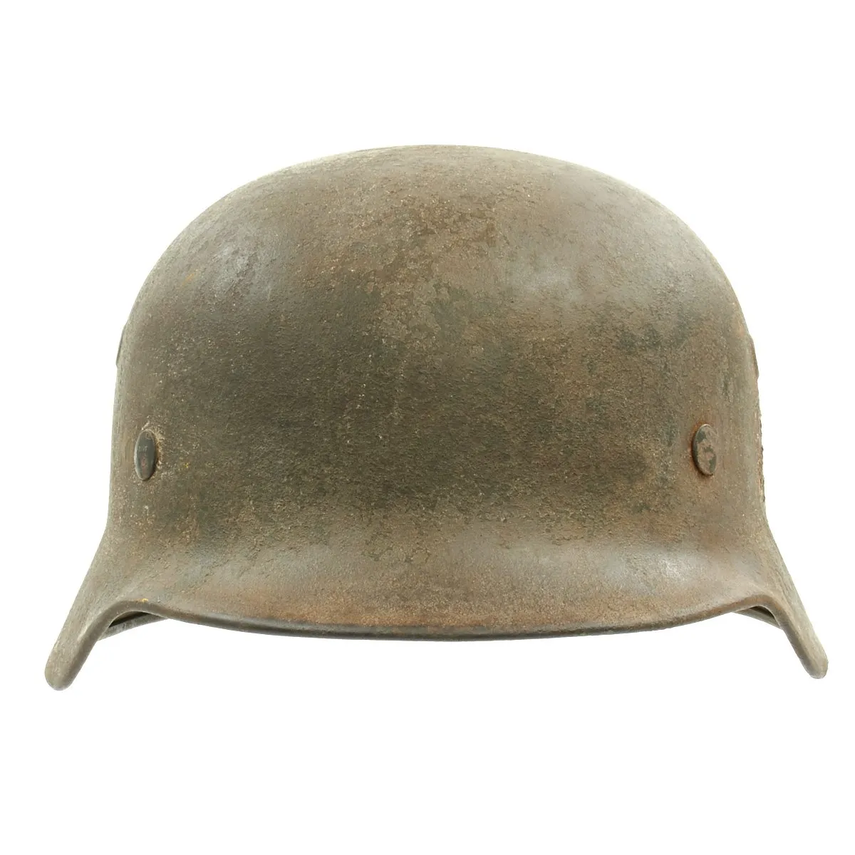 Original German WWII Army Heer M40 Single Decal Helmet with Complete Liner - Marked NS66