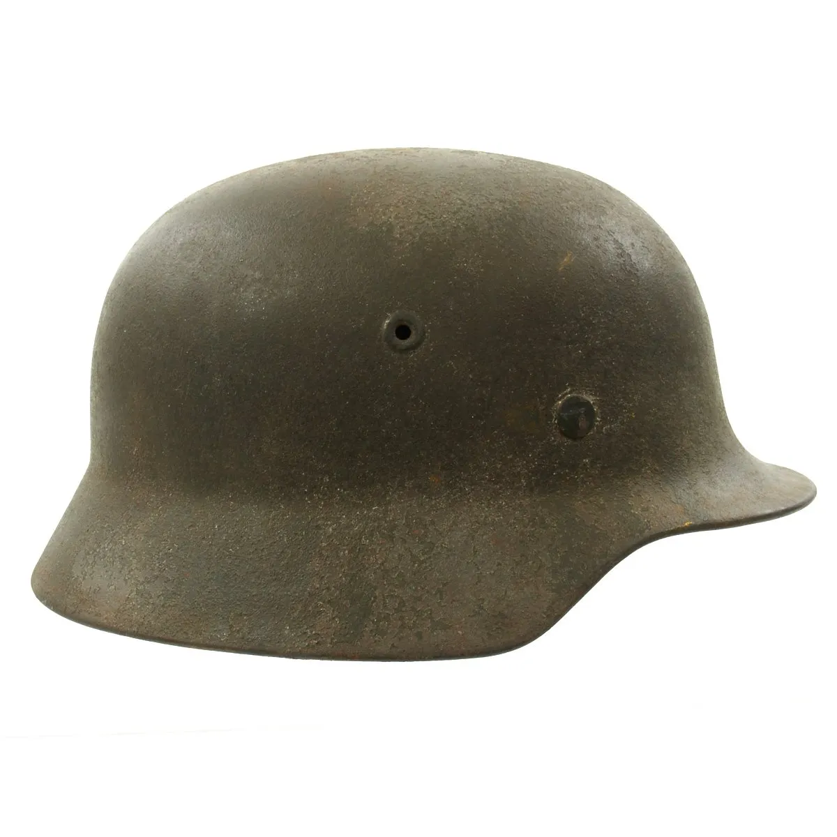 Original German WWII Army Heer M40 Single Decal Helmet with Complete Liner - Marked NS66