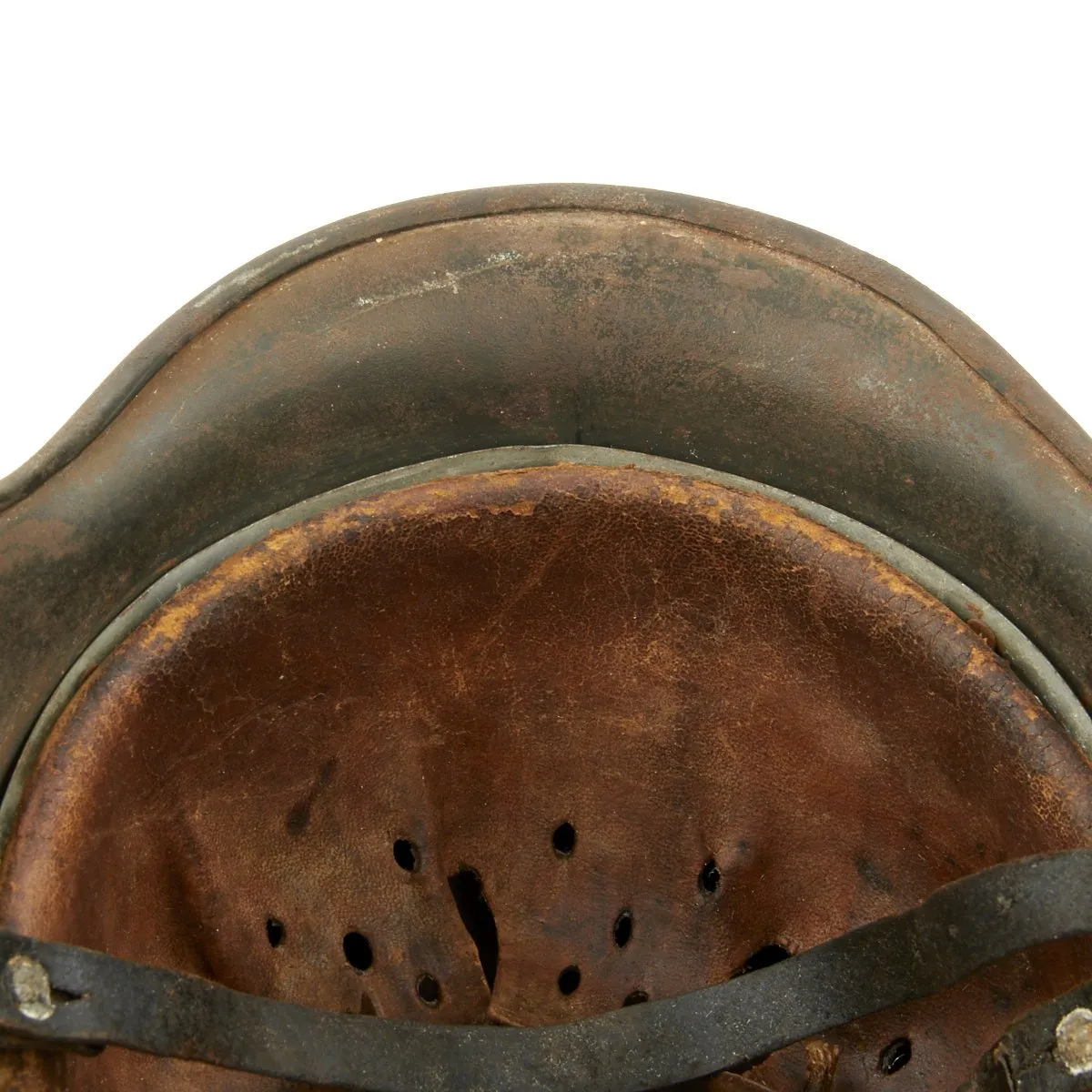 Original German WWII Army Heer M40 Single Decal Helmet with Complete Liner - Marked NS66