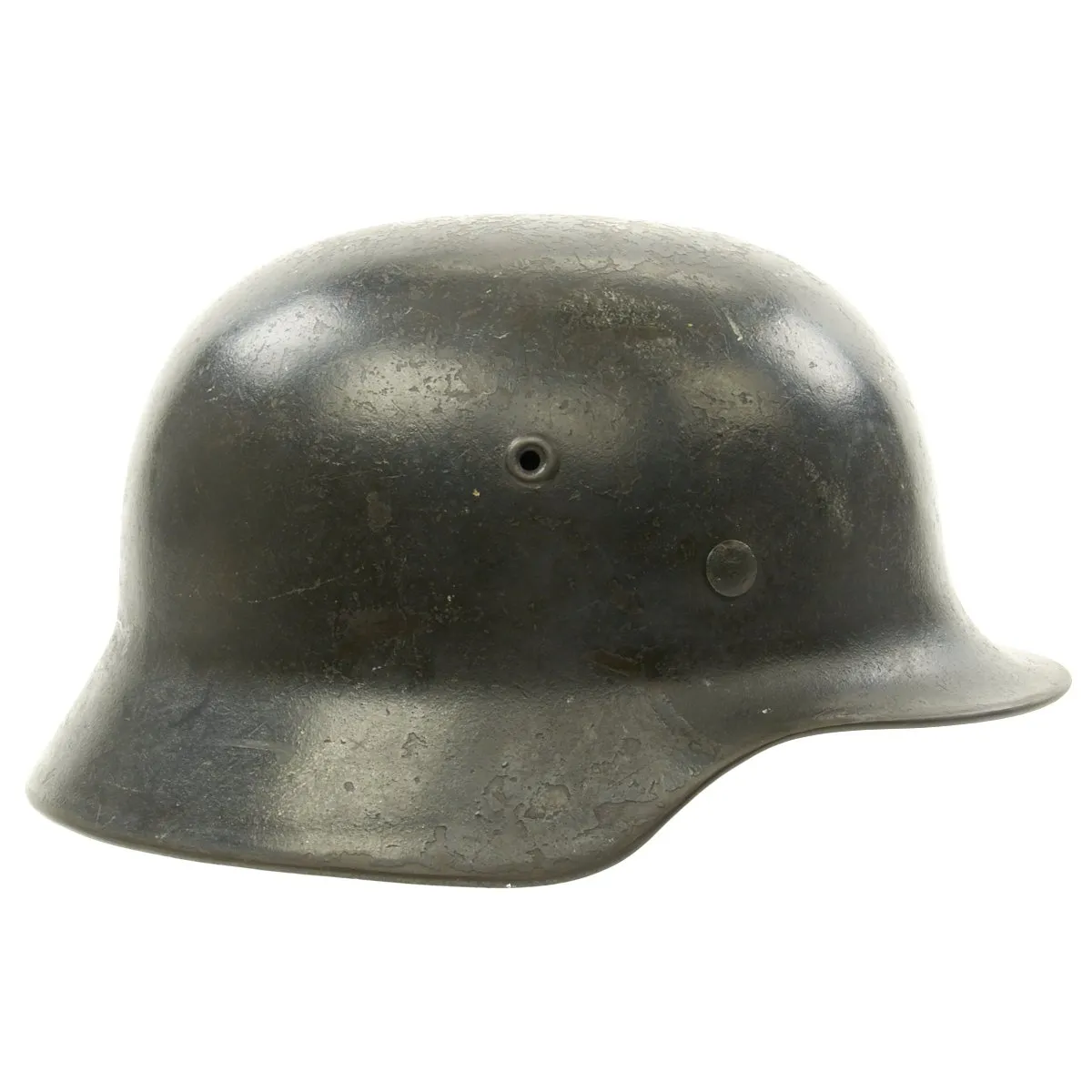 Original German WWII Army Heer M40 Single Decal Helmet with Liner - Marked NS64