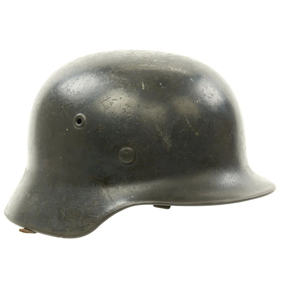 Original German WWII Army Heer M40 Single Decal Helmet with Liner - Marked NS64