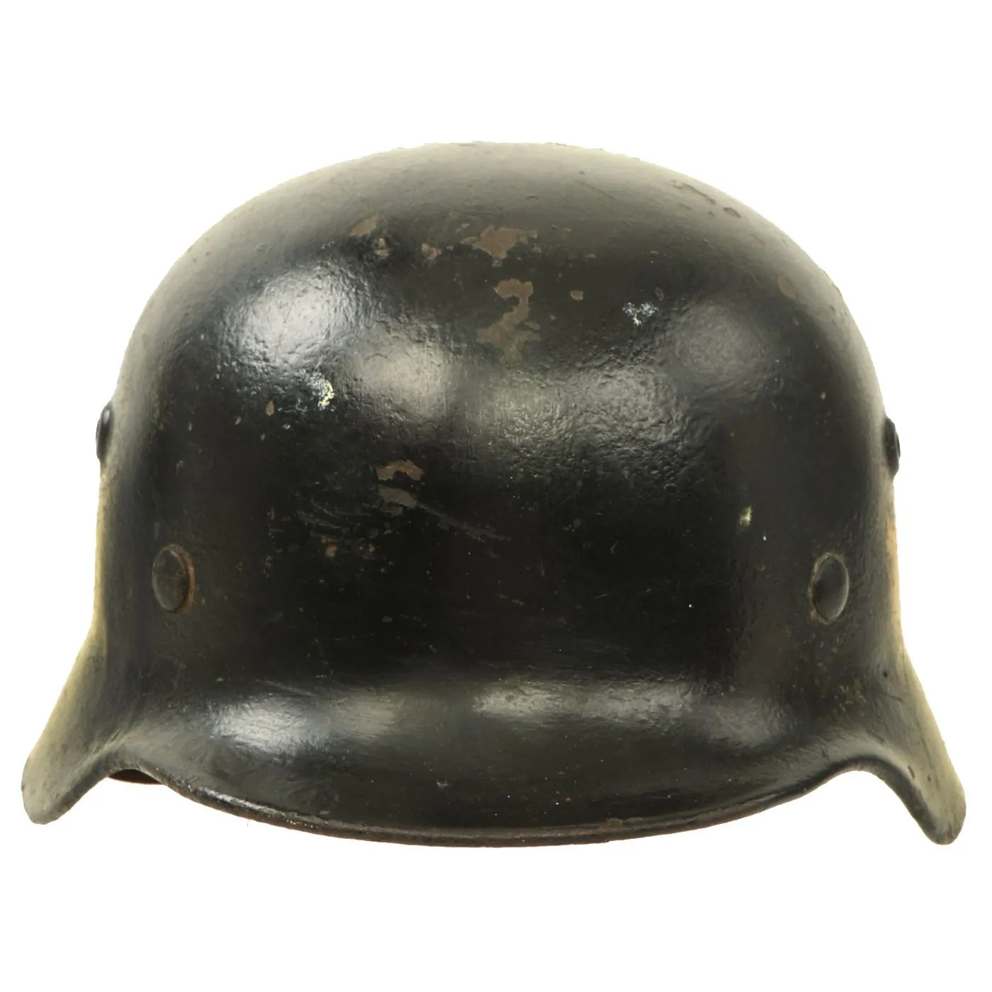 Original German WWII Army Heer M40 Single Decal Steel Helmet with Liner - Size 62 Shell