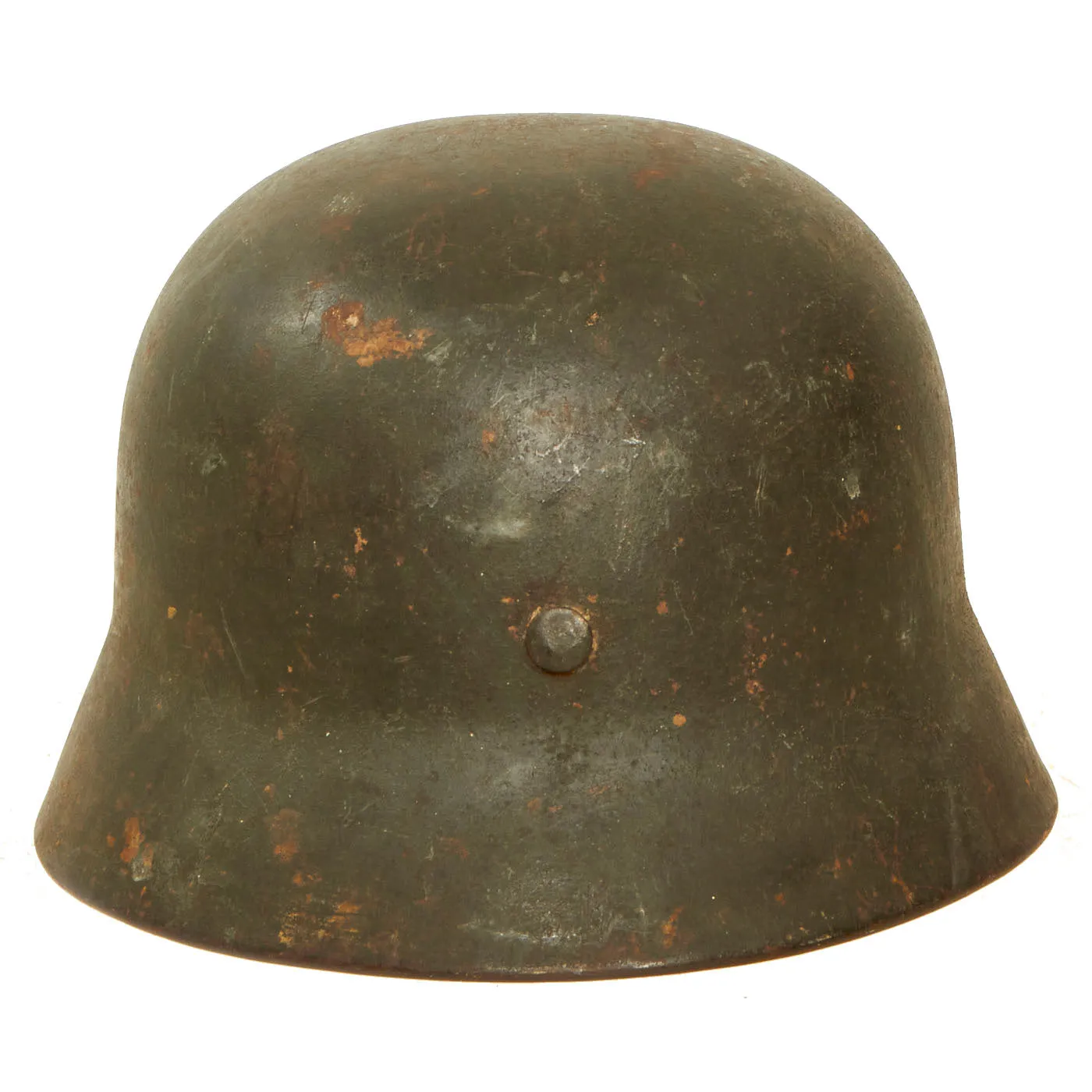 Original German WWII Army Heer M40 Single Decal Steel Helmet with Service Wear & Dirt - stamped SE64