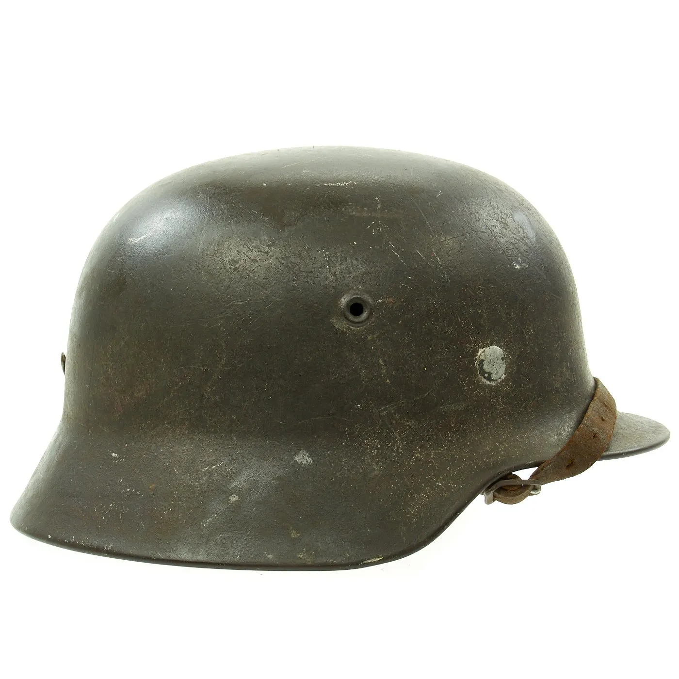 Original German WWII Army Heer M40 Single Decal Steel Helmet with Size 56 Liner - ET64