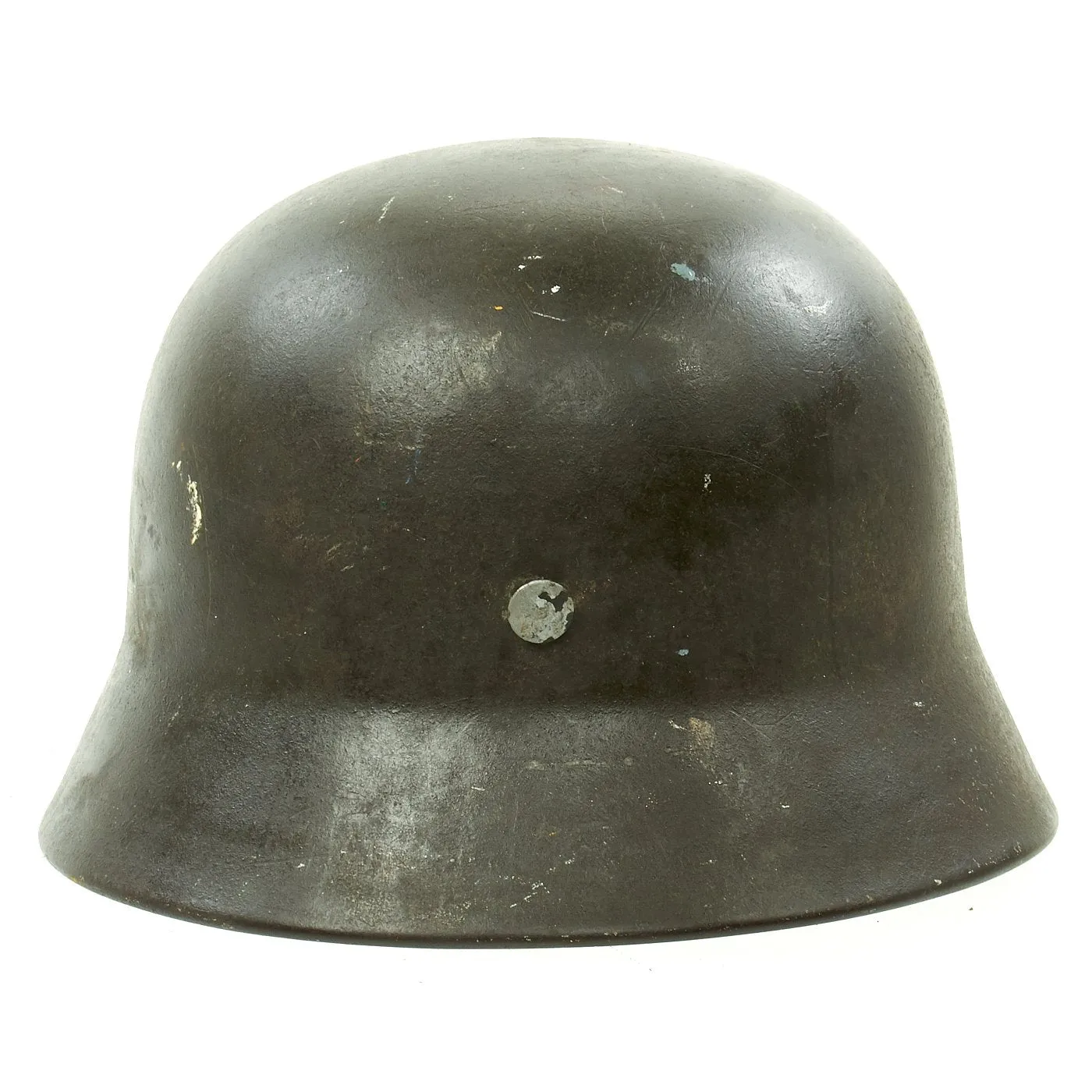 Original German WWII Army Heer M40 Single Decal Steel Helmet with Size 56 Liner - ET64