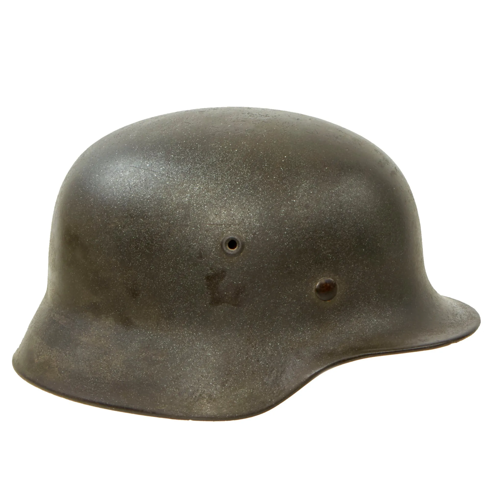 Original German WWII Army Heer M40 Single Decal Steel Helmet with Size 56cm Liner - Stamped Q66