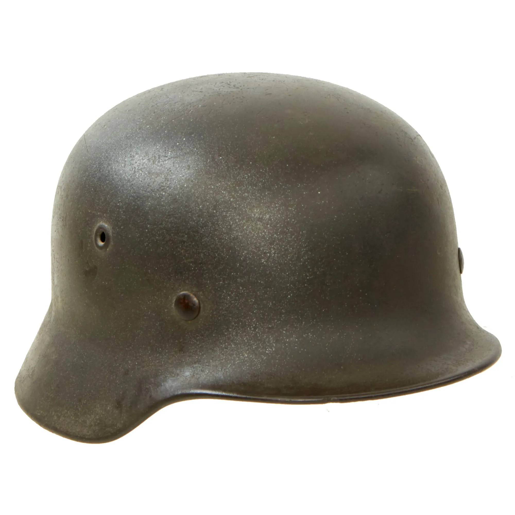 Original German WWII Army Heer M40 Single Decal Steel Helmet with Size 56cm Liner - Stamped Q66