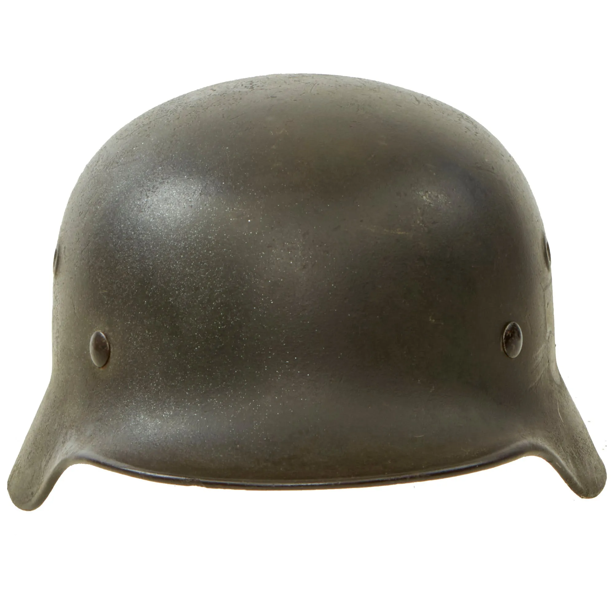 Original German WWII Army Heer M40 Single Decal Steel Helmet with Size 56cm Liner - Stamped Q66