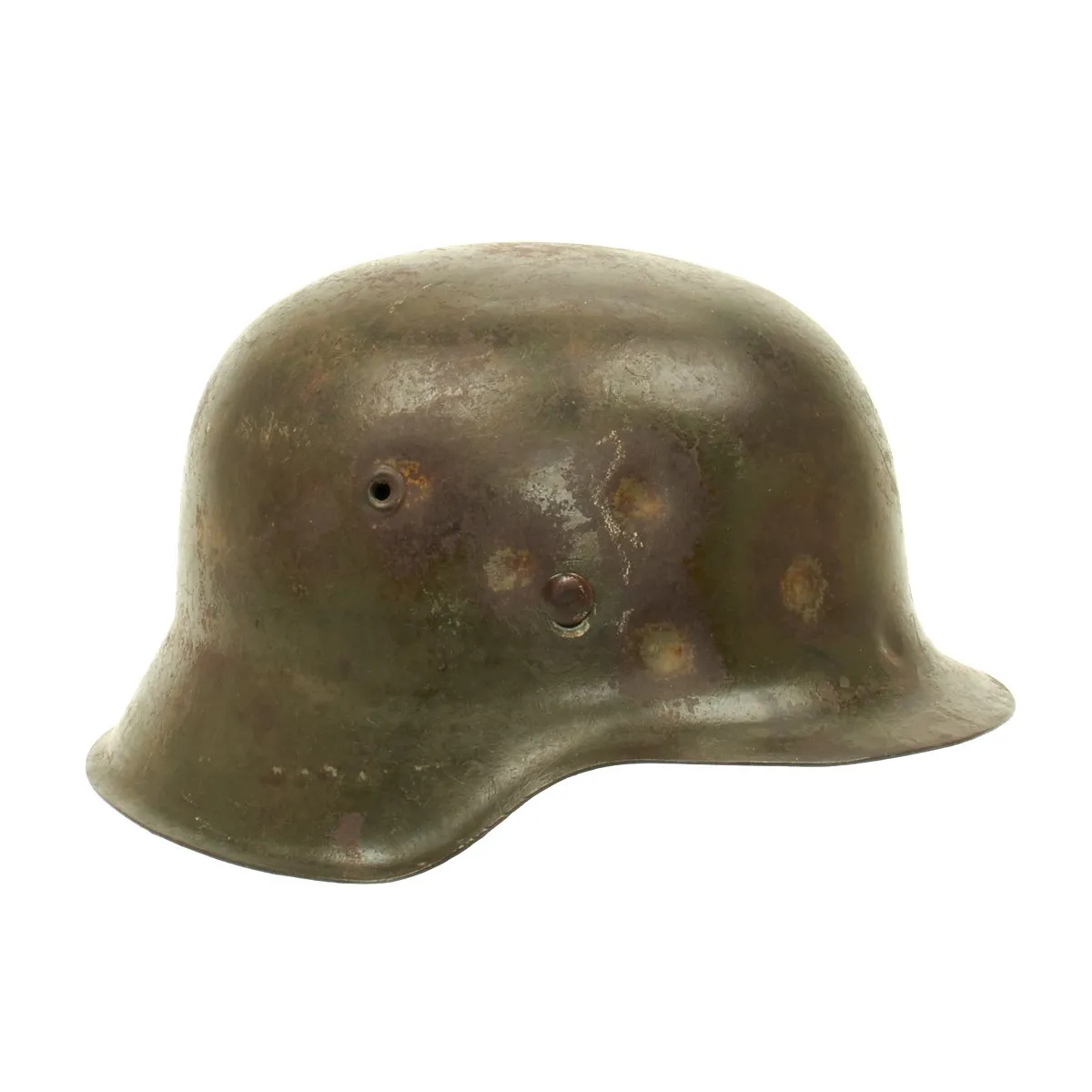 Original German WWII Army Heer M42 Single Decal Helmet - ET64