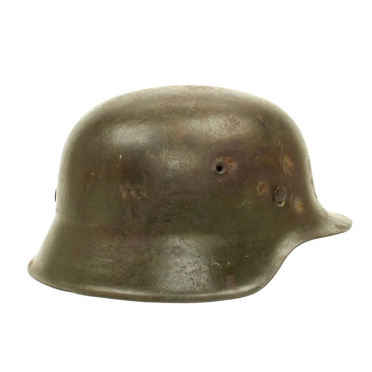 Original German WWII Army Heer M42 Single Decal Helmet - ET64