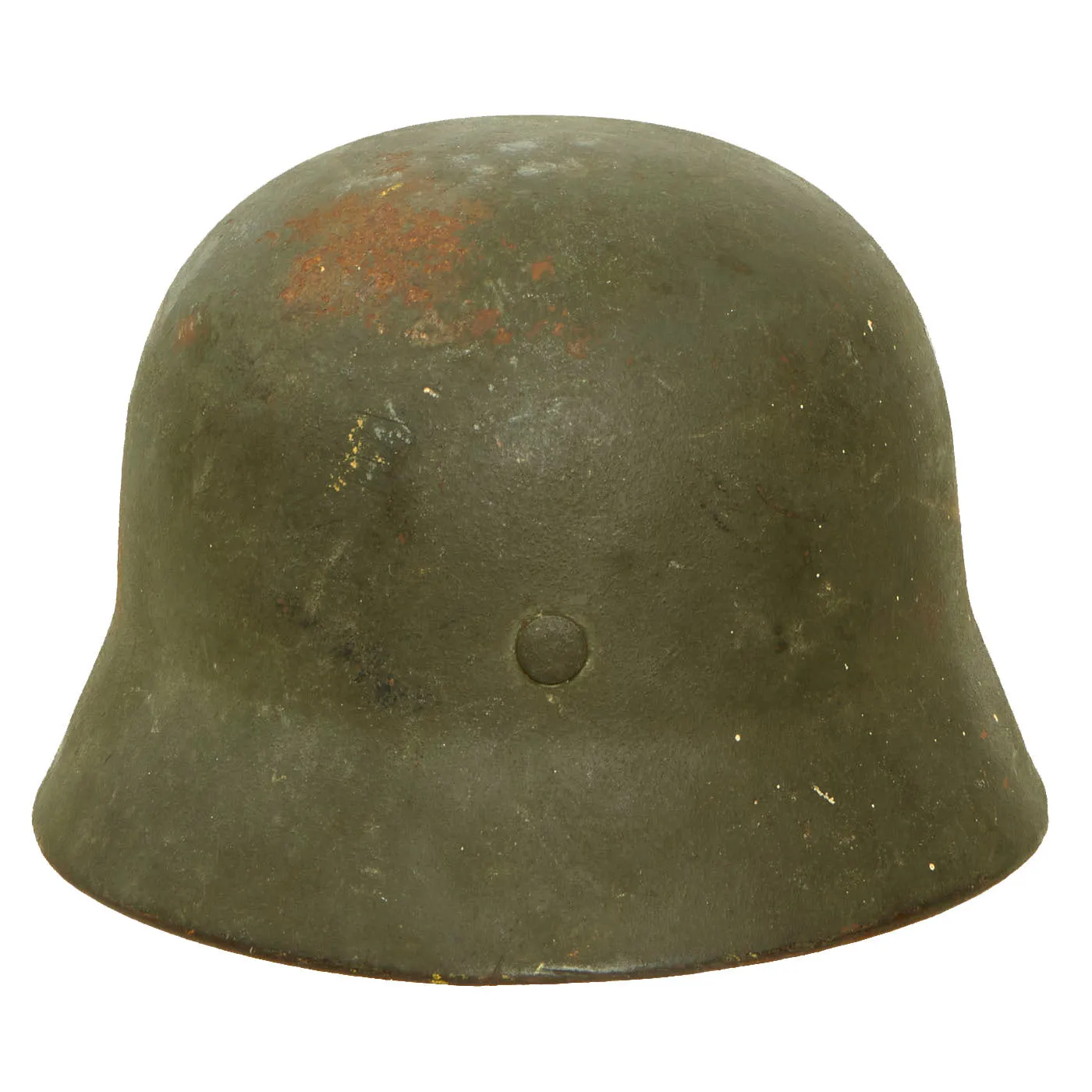 Original German WWII "Attic Find" M40 Single Decal Army Heer Helmet with 56cm Liner & Chinstrap - ET64