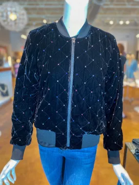 Parker Meredith Velvet Bomber Jacket