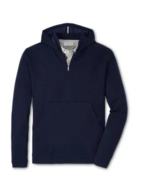 Peter Millar - Men's Grid Performance Half-Zip Hoodie - Navy