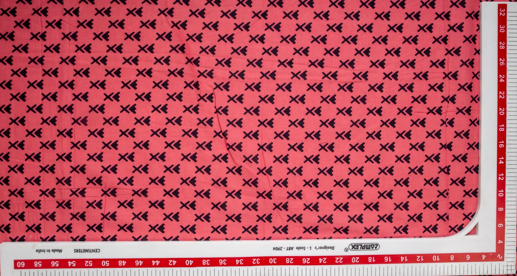 Pink Quirky Print Cotton Fabric