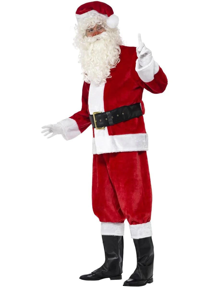 Plush Santa Claus Deluxe Father Christmas Suit