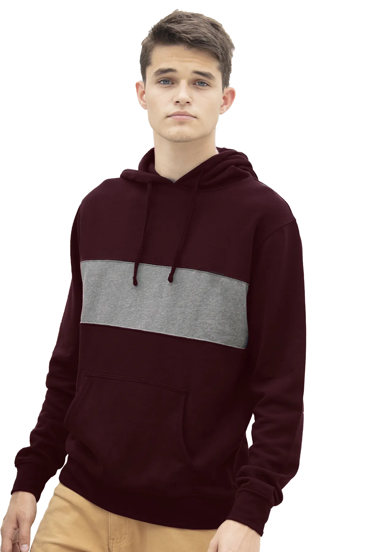 Premium Cotton Blocked Fleece Pullover