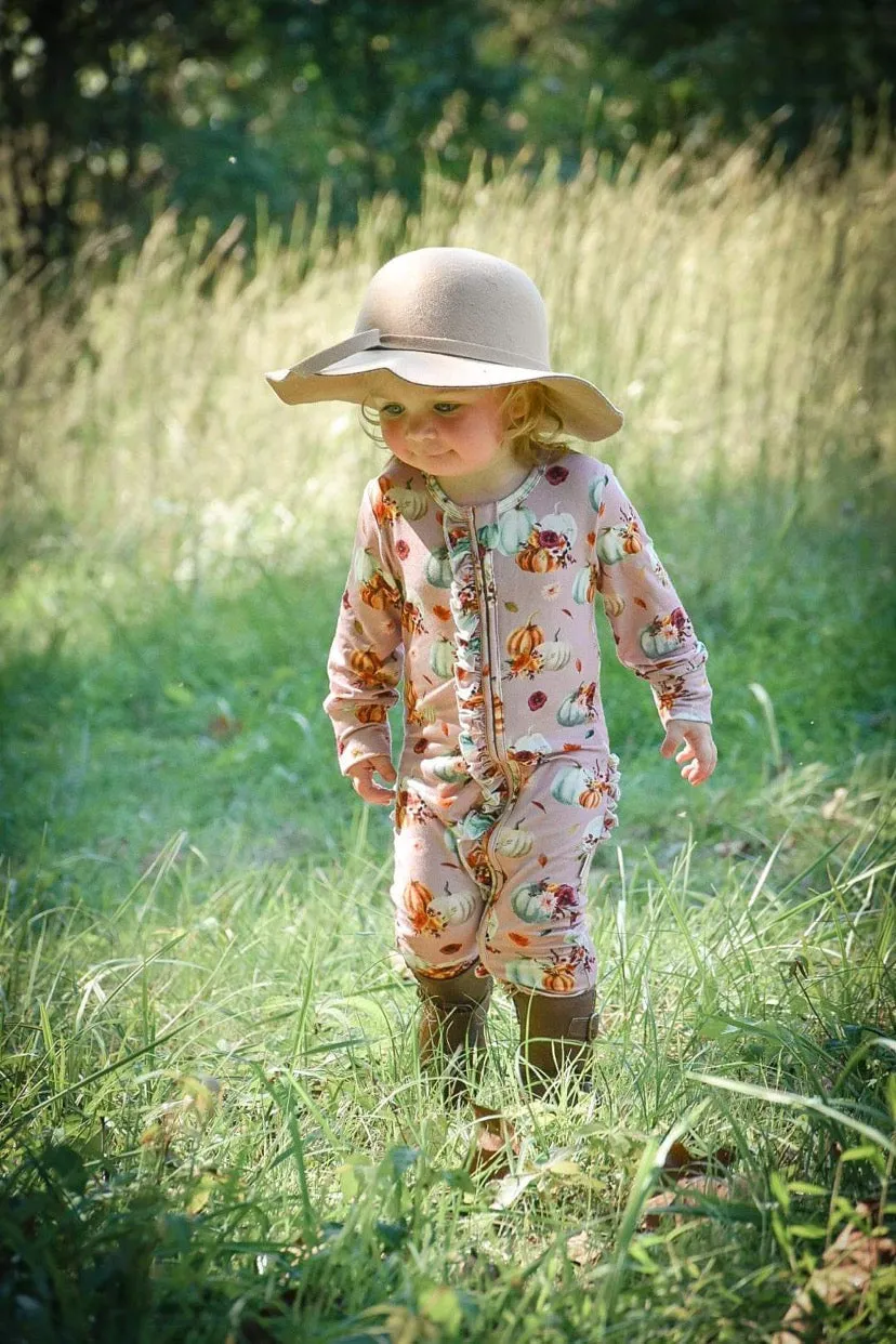 Pretty Gourdgeous Pumpkins Convertible Romper