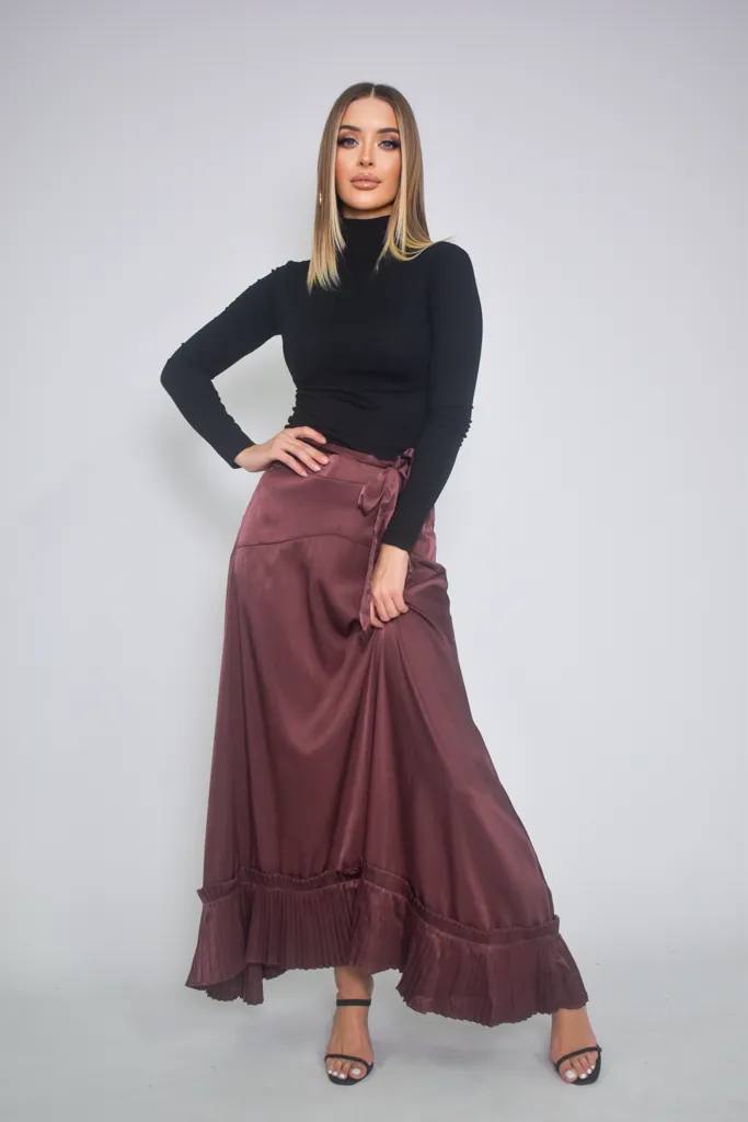 Pristine Pleat Bottom Skirt