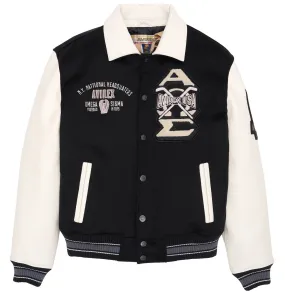 Purchase Genuine High Quality Of Fashion Omega Wool Bomber Leather Jacket