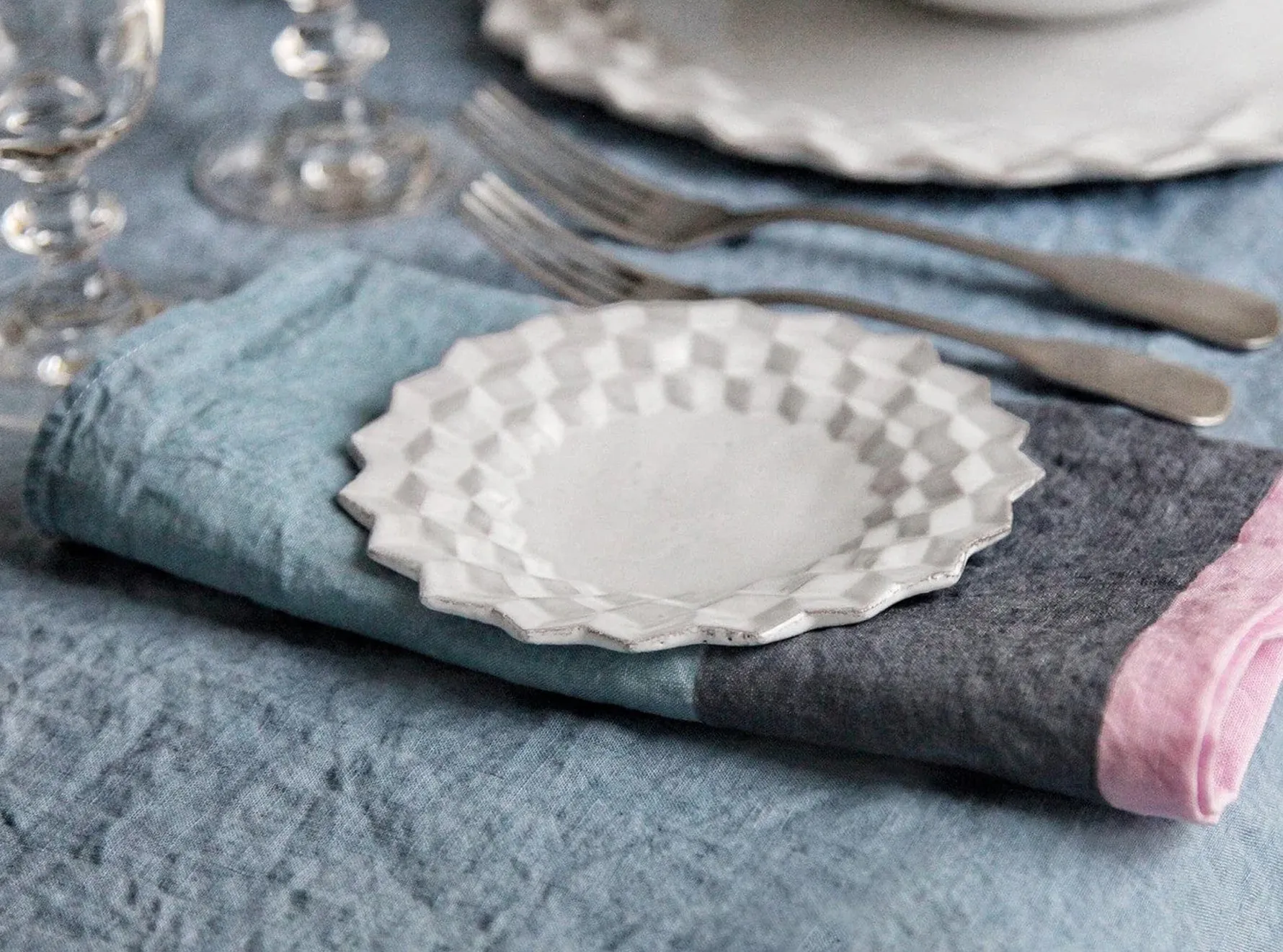 "Mabel" Summerill & Bishop x Shrimps Linen Tablecloth