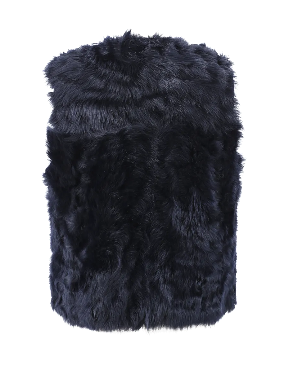 Reversible Shearling Fur Vest