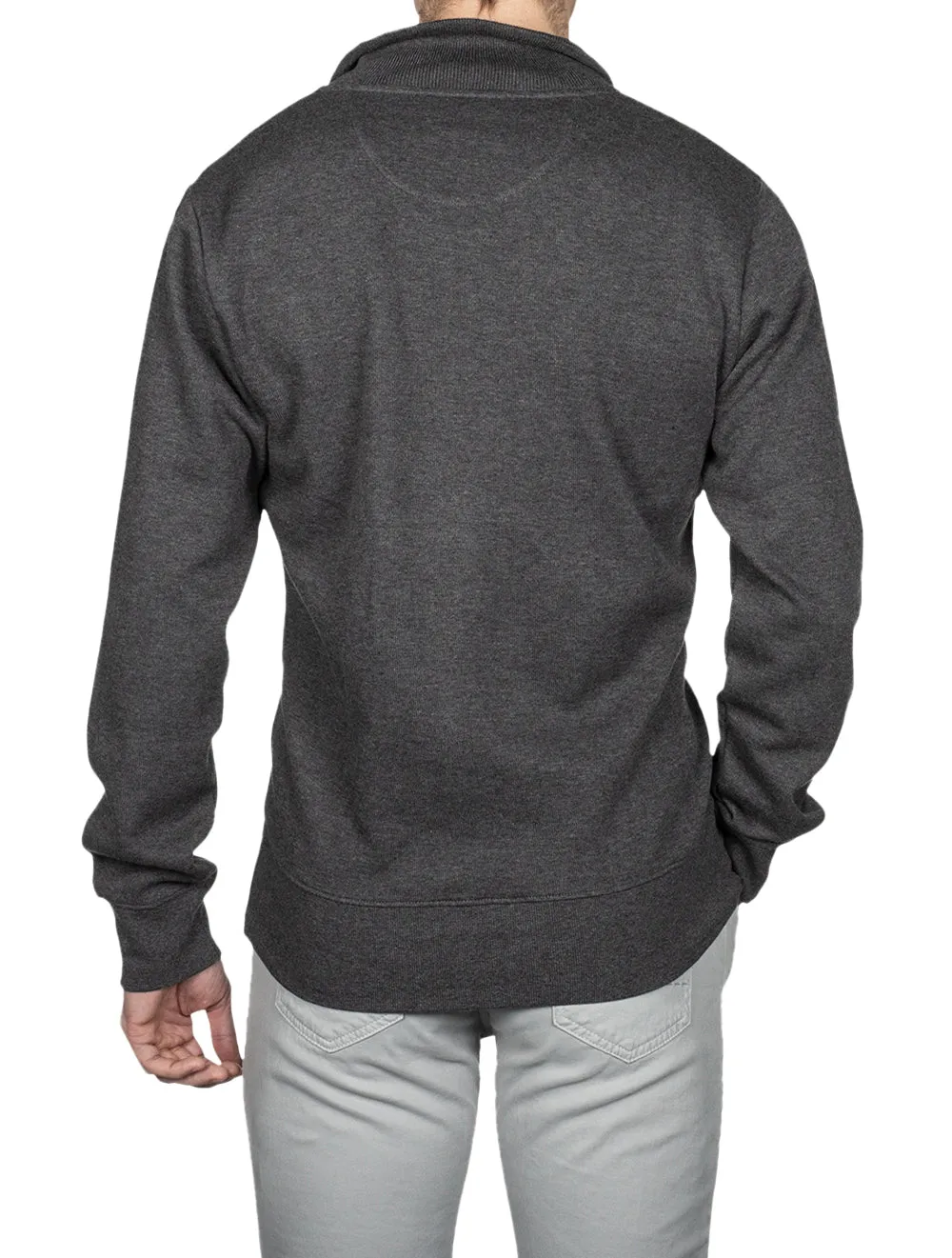 Sacker Rib Half Zip Antracite Melange