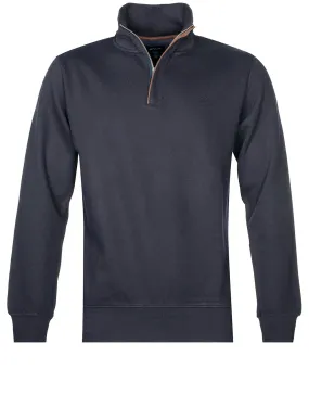 Sacker Rib Half Zip Navy