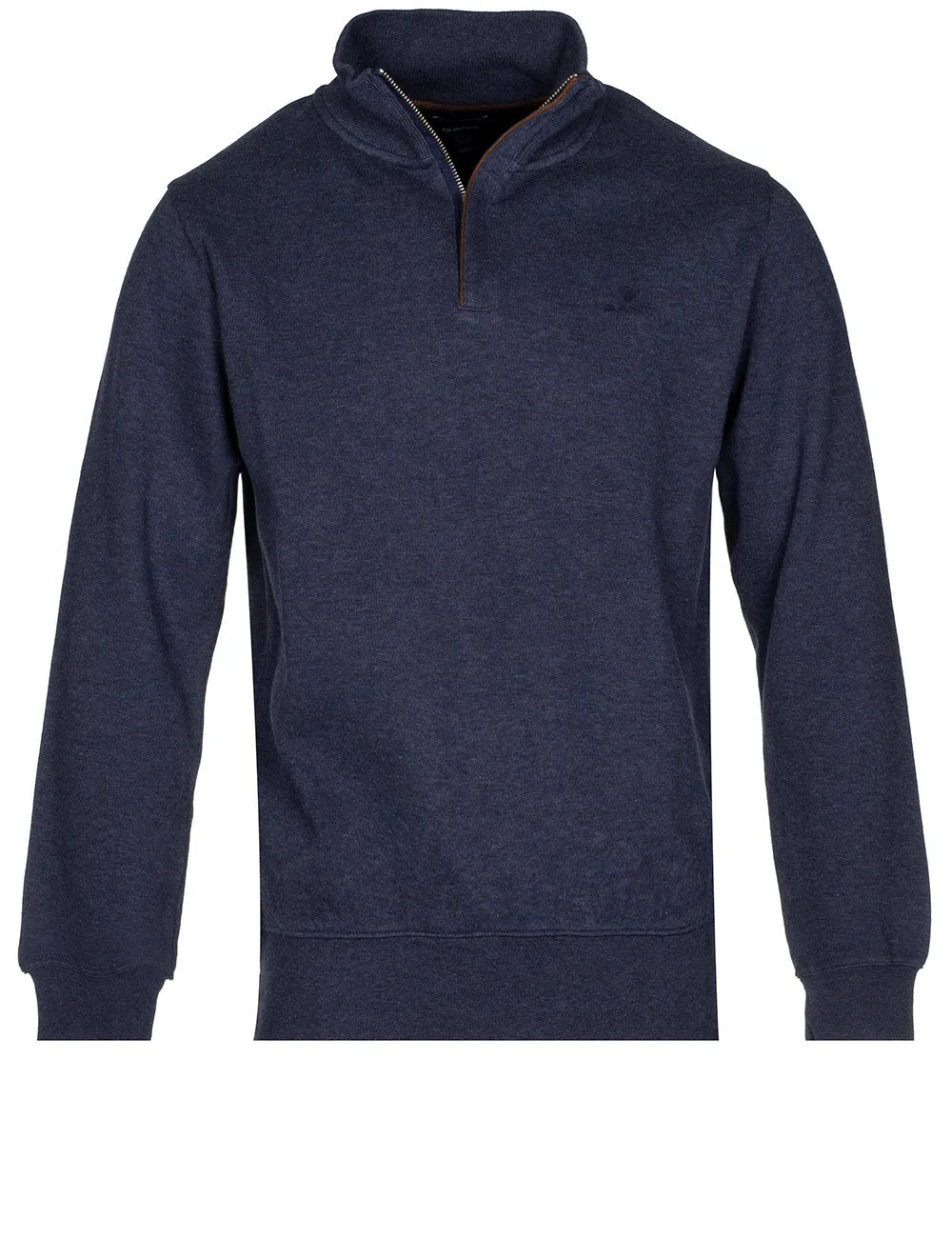 Sacker Rib Half-Zip Sweatshirt Dark Indigo Melange