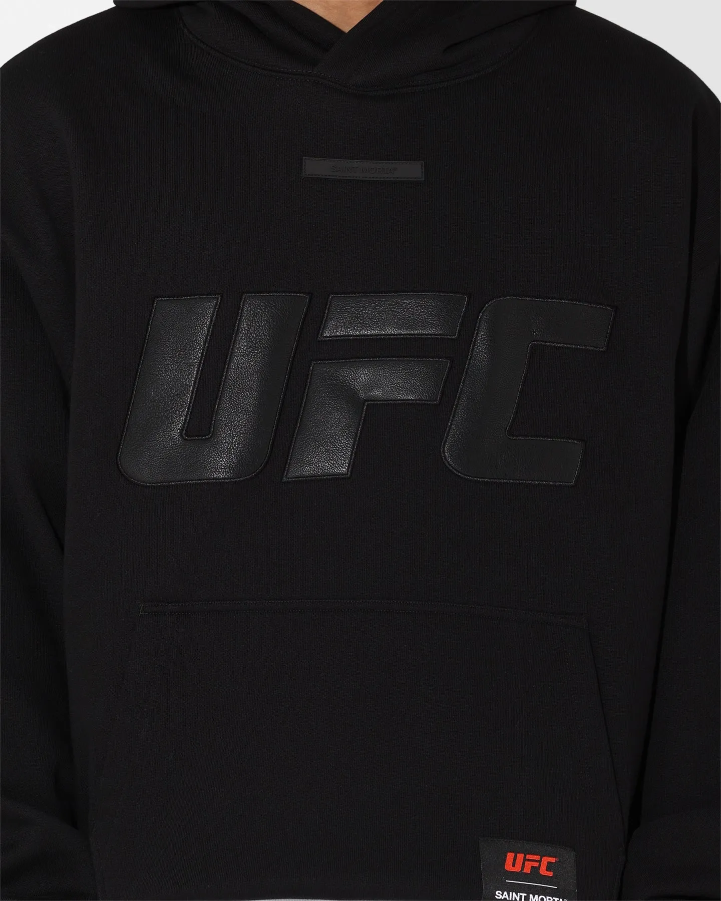 Saint Morta X UFC Boxy Premium Hoodie Black/Black