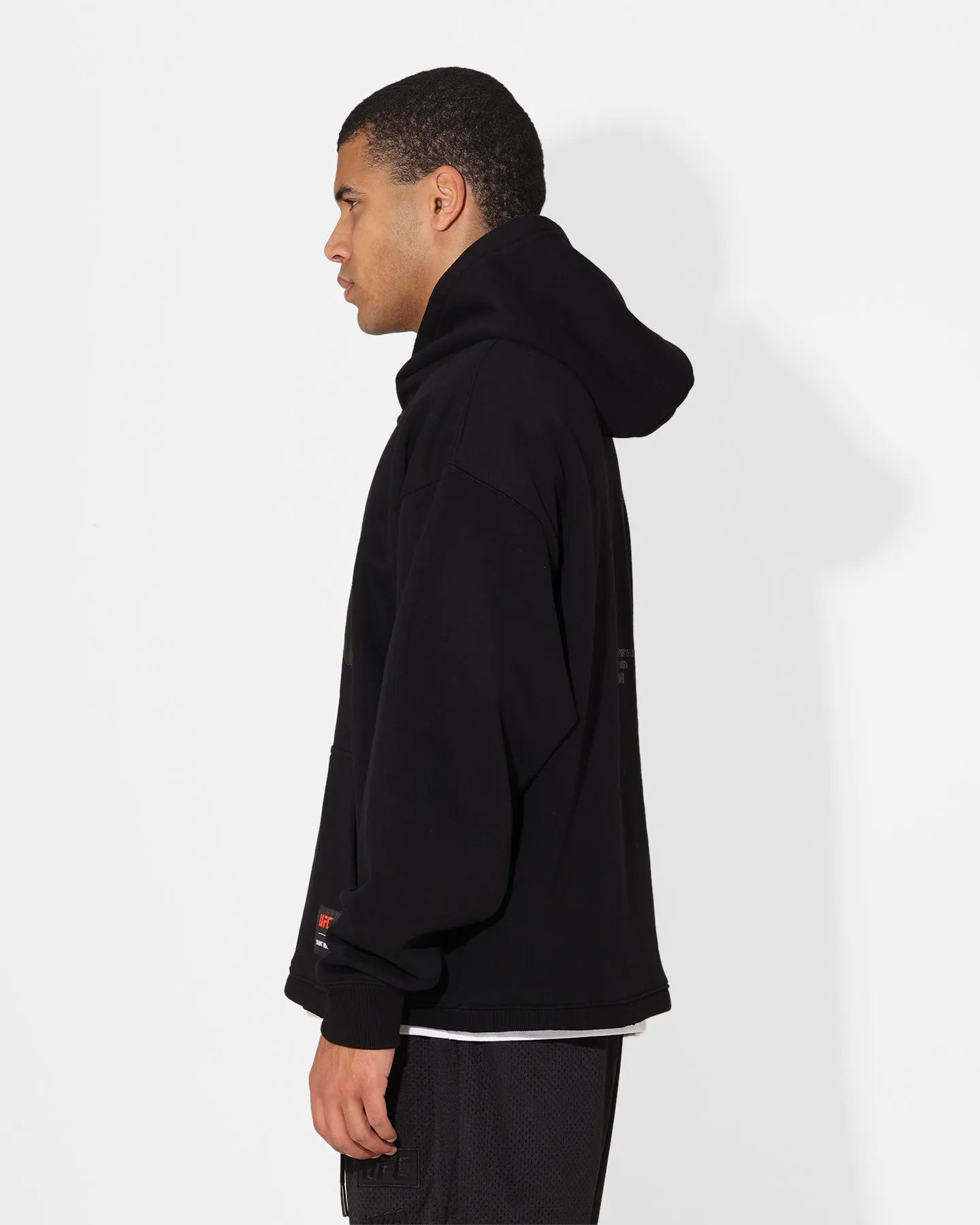 Saint Morta X UFC Boxy Premium Hoodie Black/Black