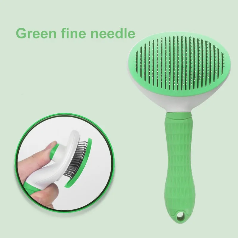 Self-Cleaning Pet Fur Remover Brush