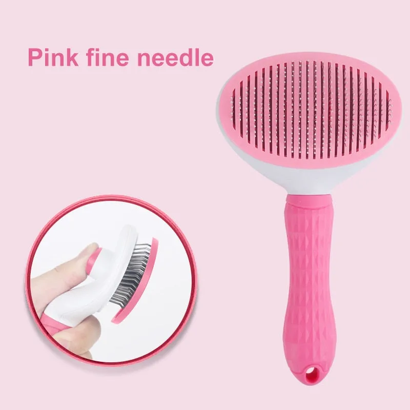 Self-Cleaning Pet Fur Remover Brush