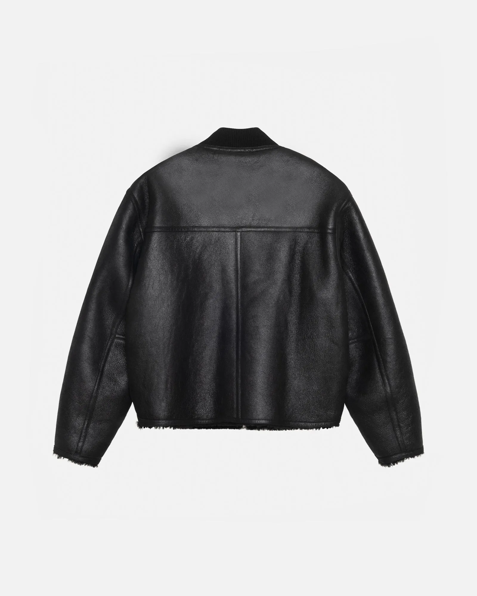 SHEARLING REVERSIBLE BOMBER