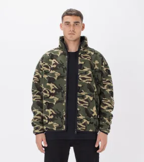 Shearling Track Jacket Dk Camo