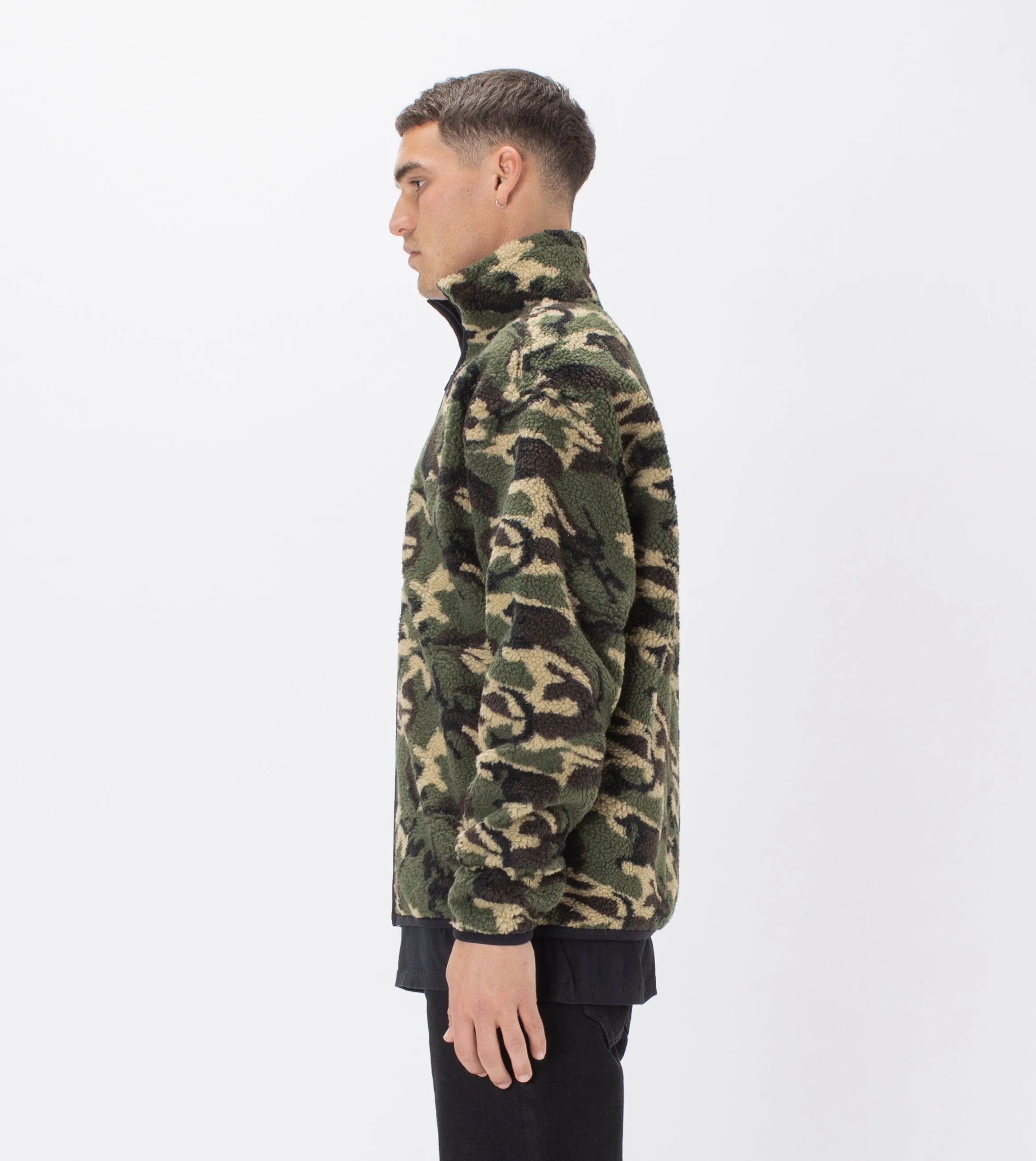 Shearling Track Jacket Dk Camo