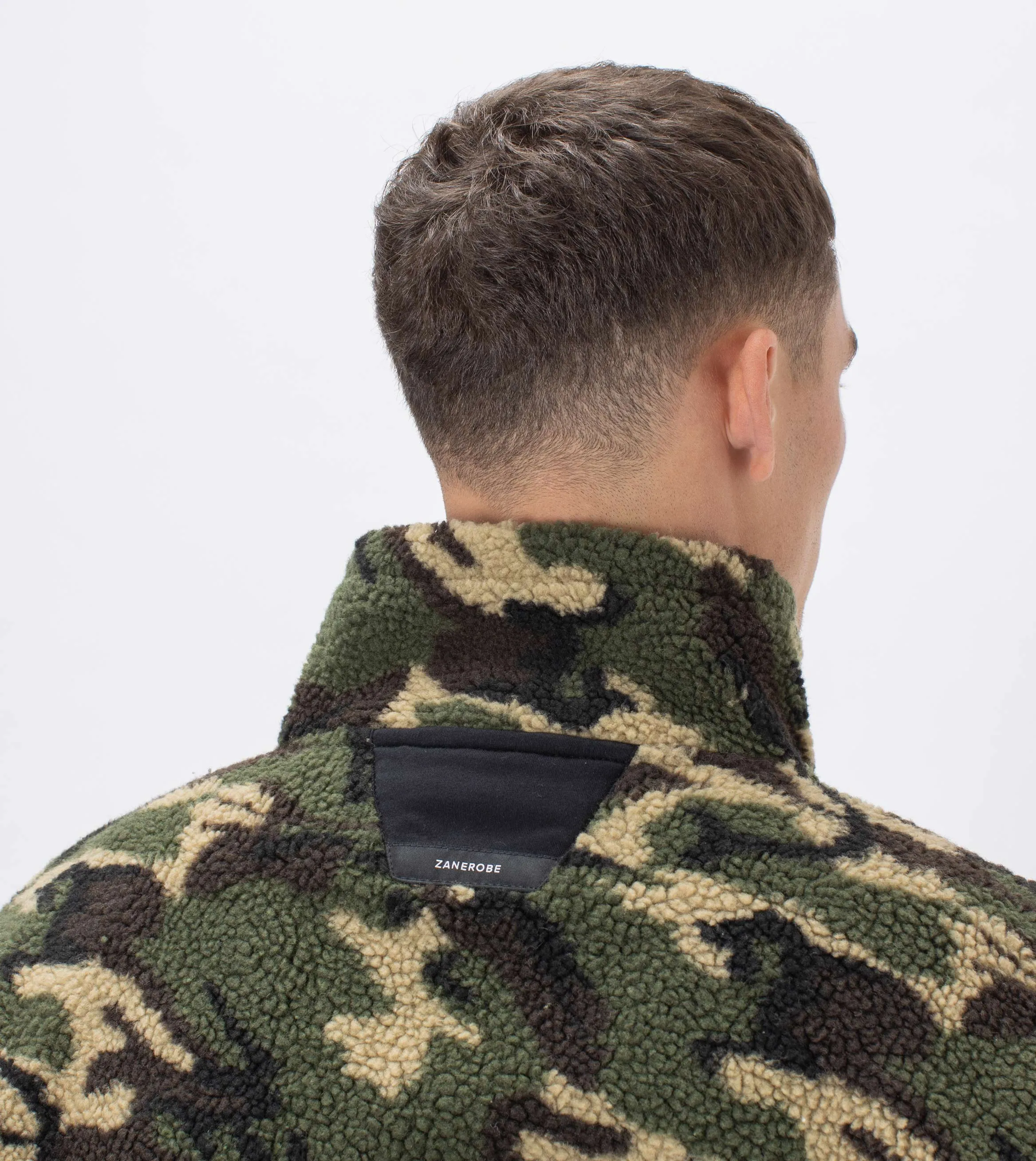 Shearling Track Jacket Dk Camo