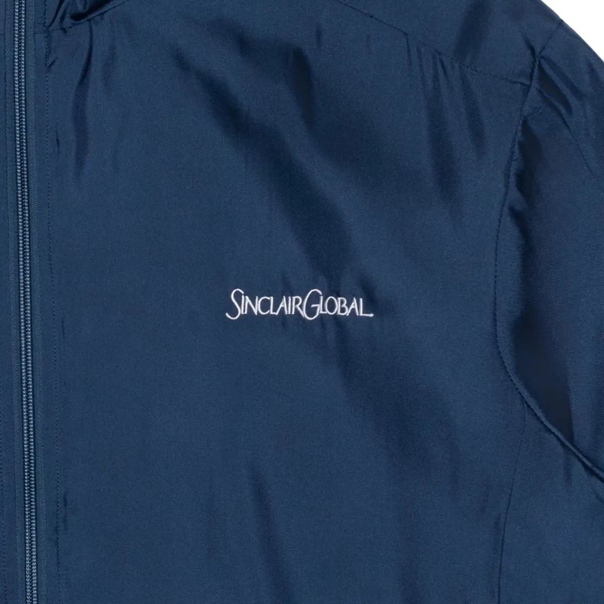 Sinclair Silk Track Jacket Navy